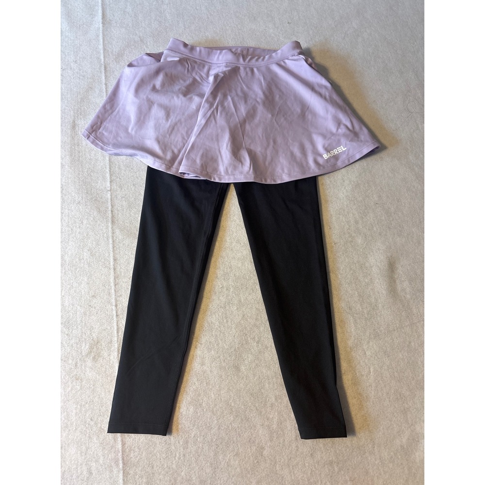 Barrel Skirted Leggings Girls 150‎ Purple Black Activewear 2-in-1 Excellent